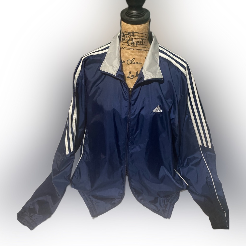 Adidas Athletic Windbreaker Jacket. Sz L. Like New.